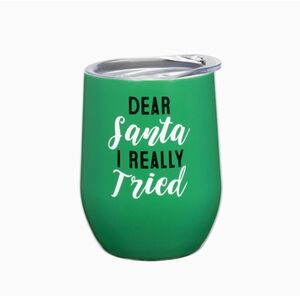 Cambridge Green Santa Tumbler